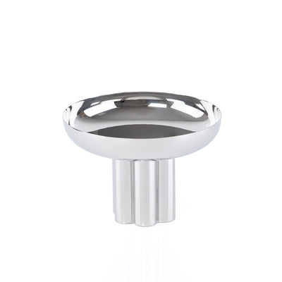 ستاند للتقديم معدن دائري - فضي صغير 