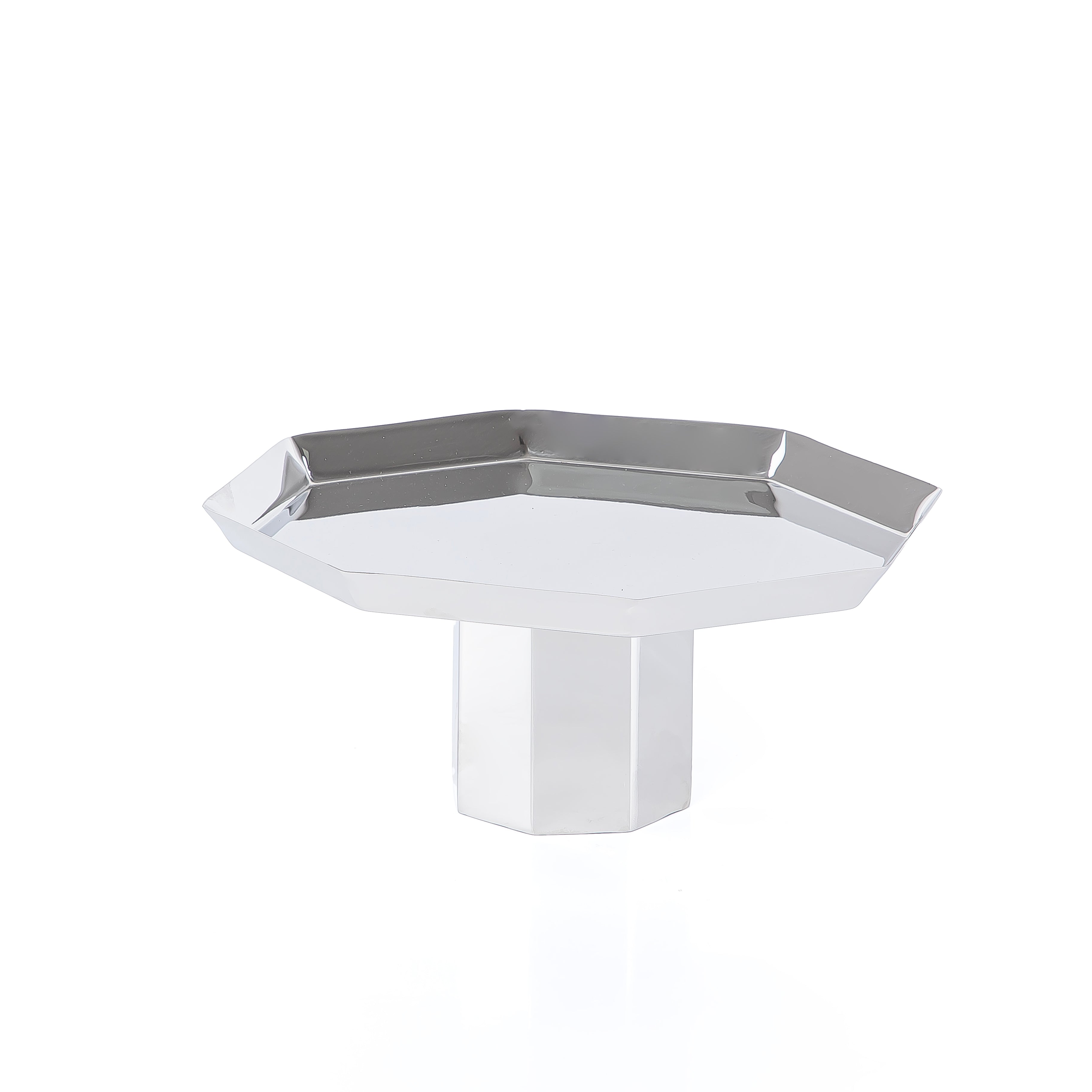 صينية تقديم بلمسة لامعة مع ستاند 