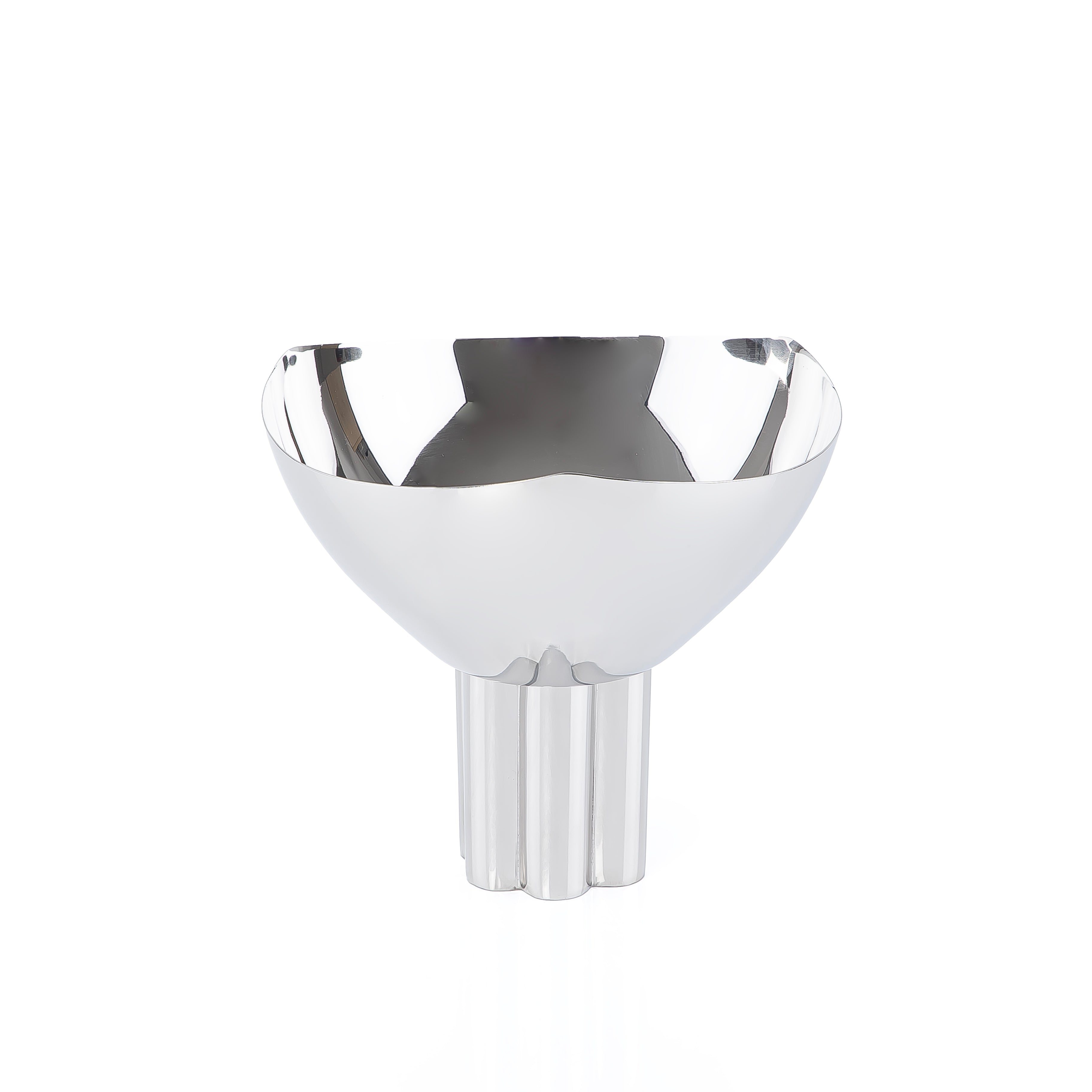 ستاند للتقديم معدن - فضي كبير 