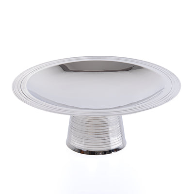 Large Metal Stand Nickel Plated with Base - Silver