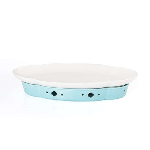 CERAMIC PLATE WITH STOVE STAND