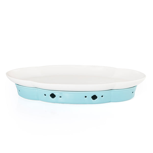 CERAMIC PLATE WITH STOVE STAND