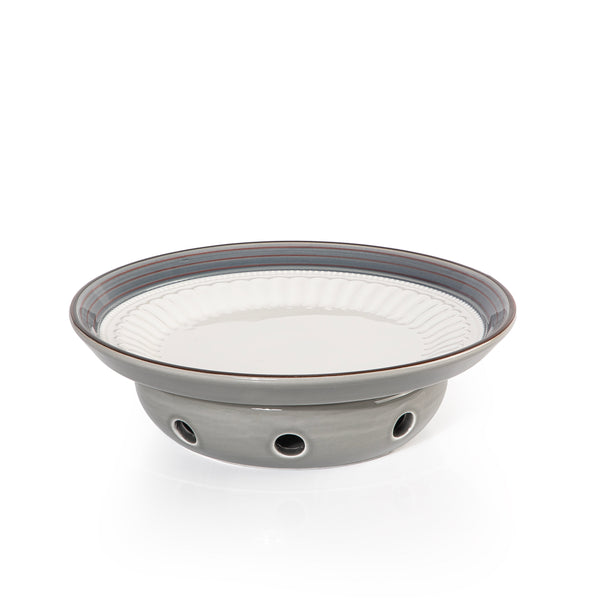 CERAMIC PLATE WITH STOVE STAND