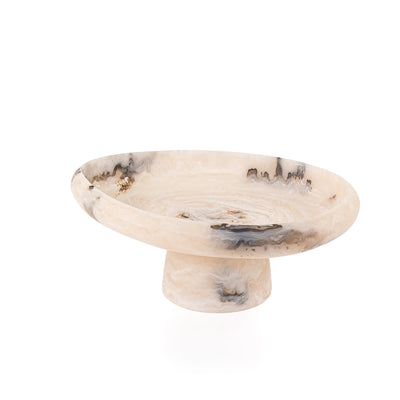 Resin Stand with Tray - Beige - Medium