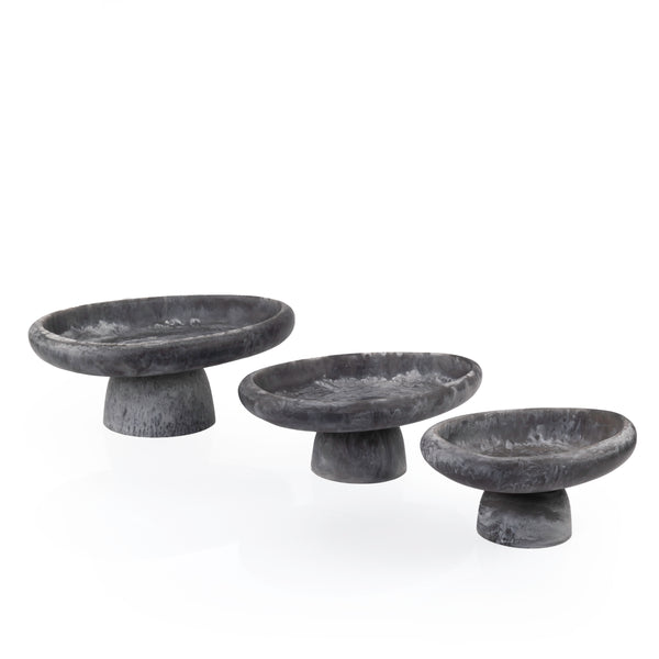 Set of 3 Resin Stand - Grey