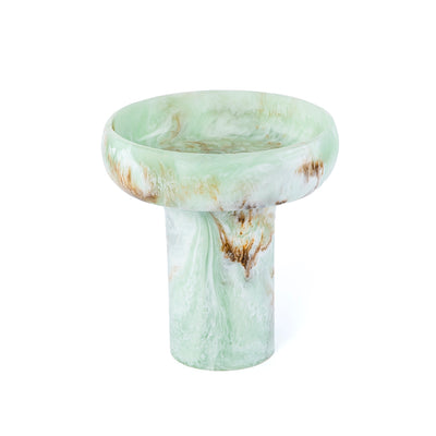 ستاند تقديم دائري صغير من الراتنج - أخضر 