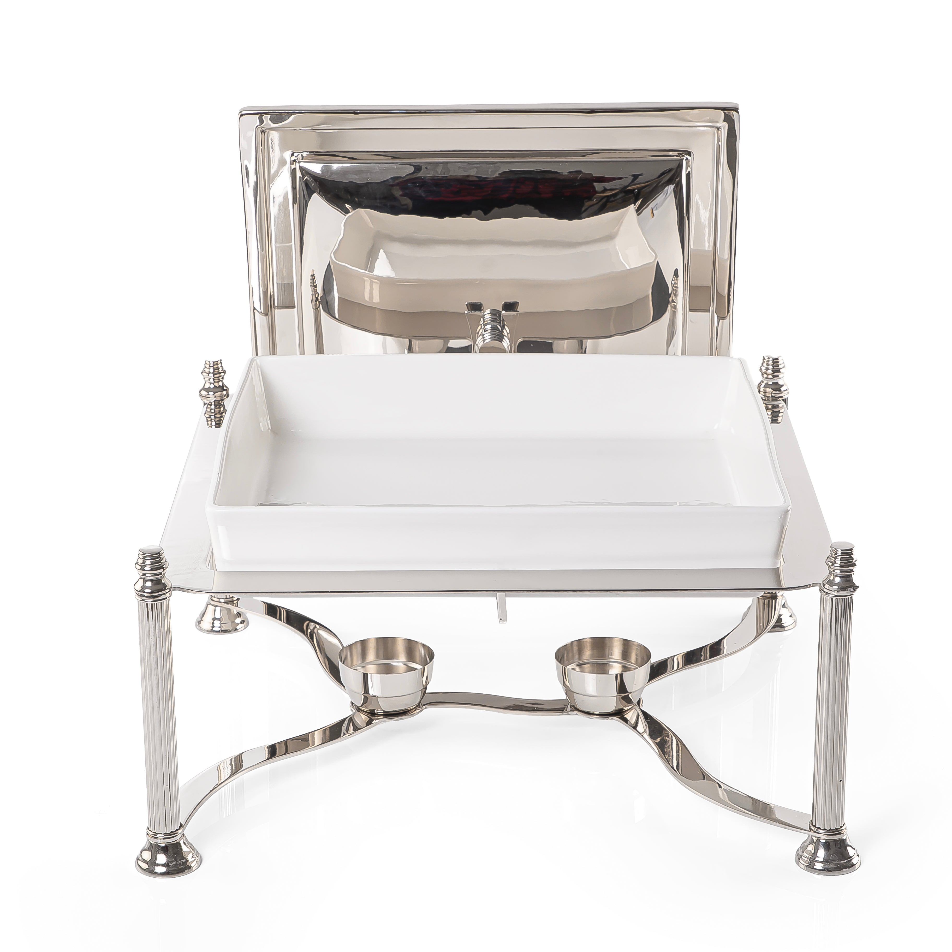 6L Durable stainless steel rectangular chafing dish - large