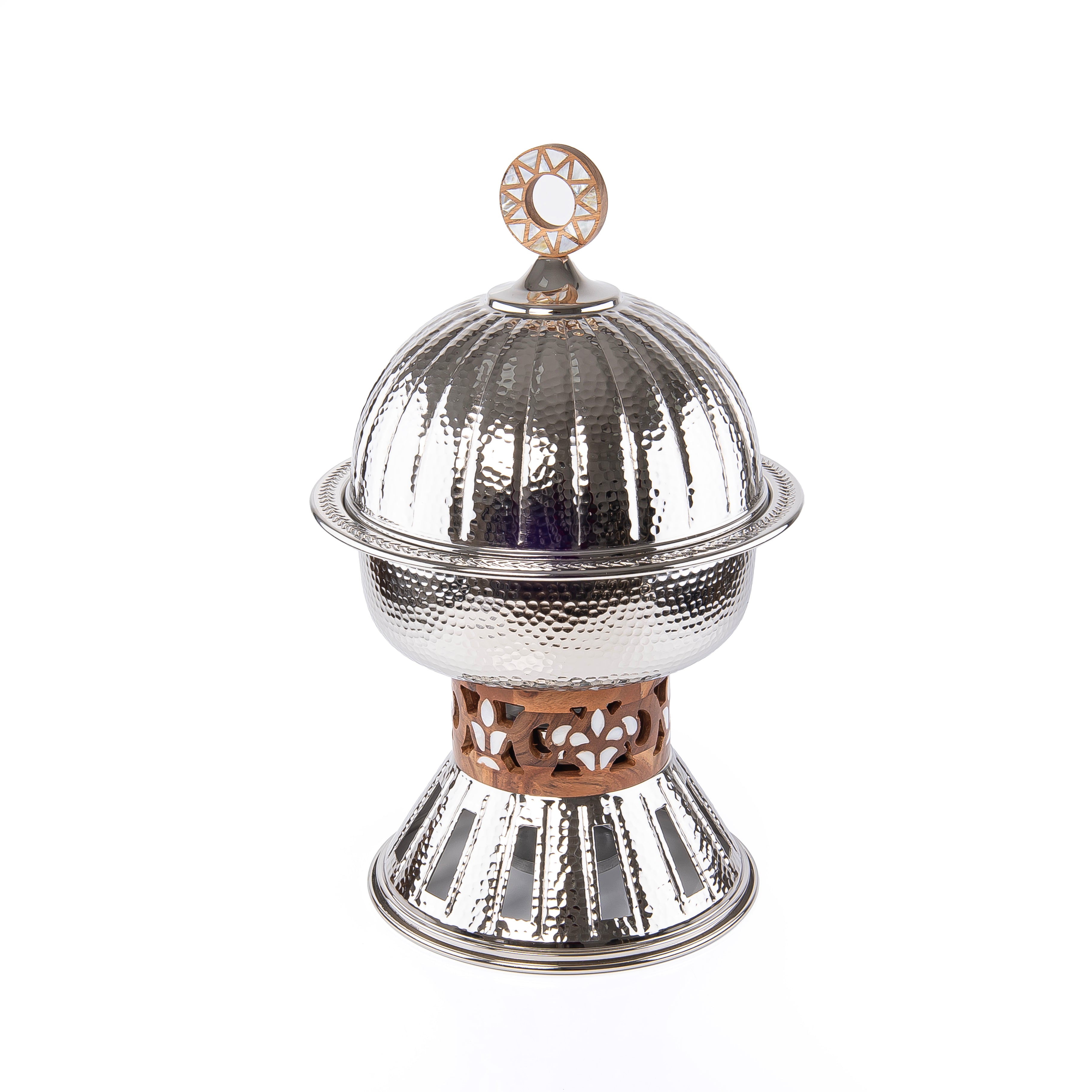 سخان طعام معدني 5 لتر - فضي