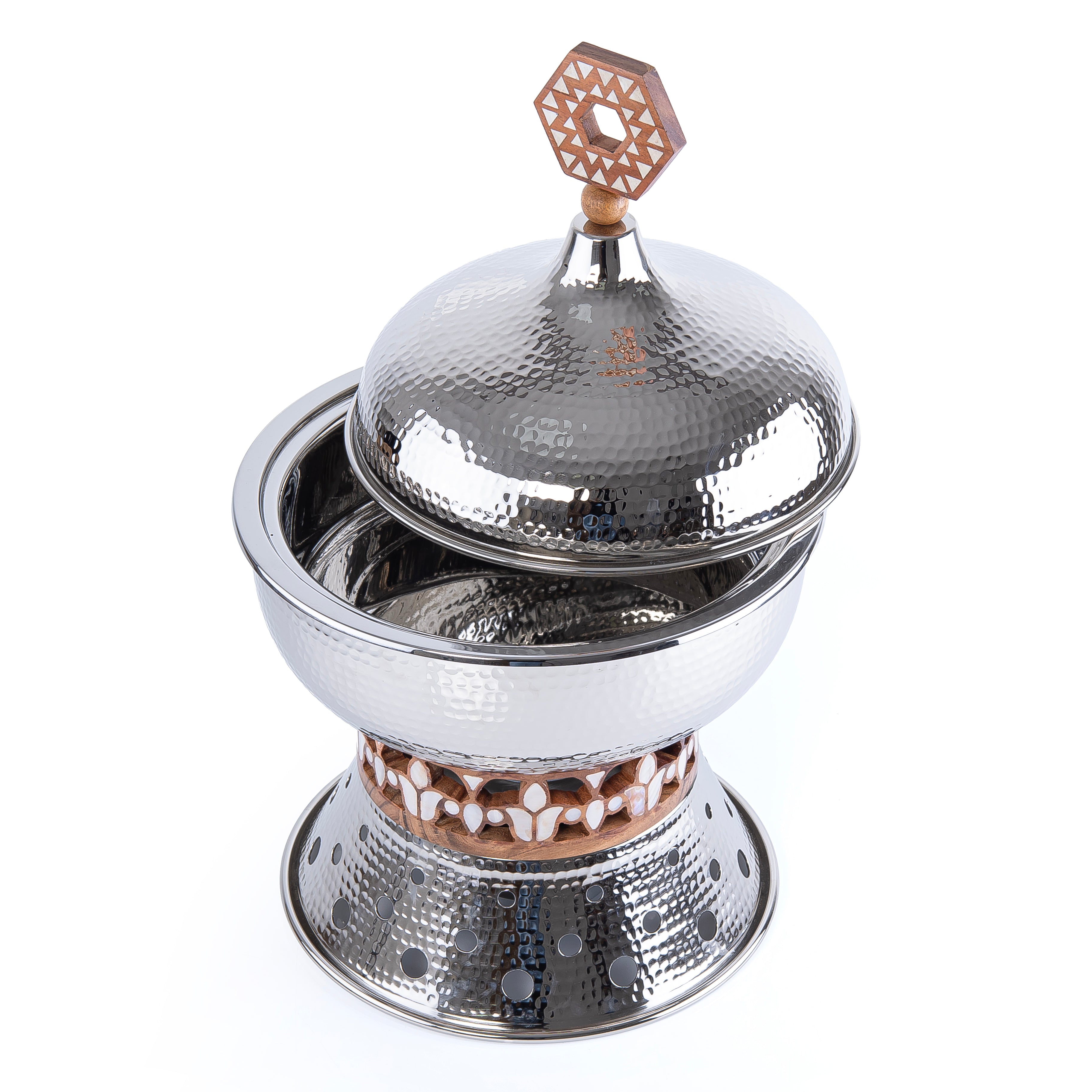 سخان طعام معدني مغطي بالنيكل 4 لتر - صغير