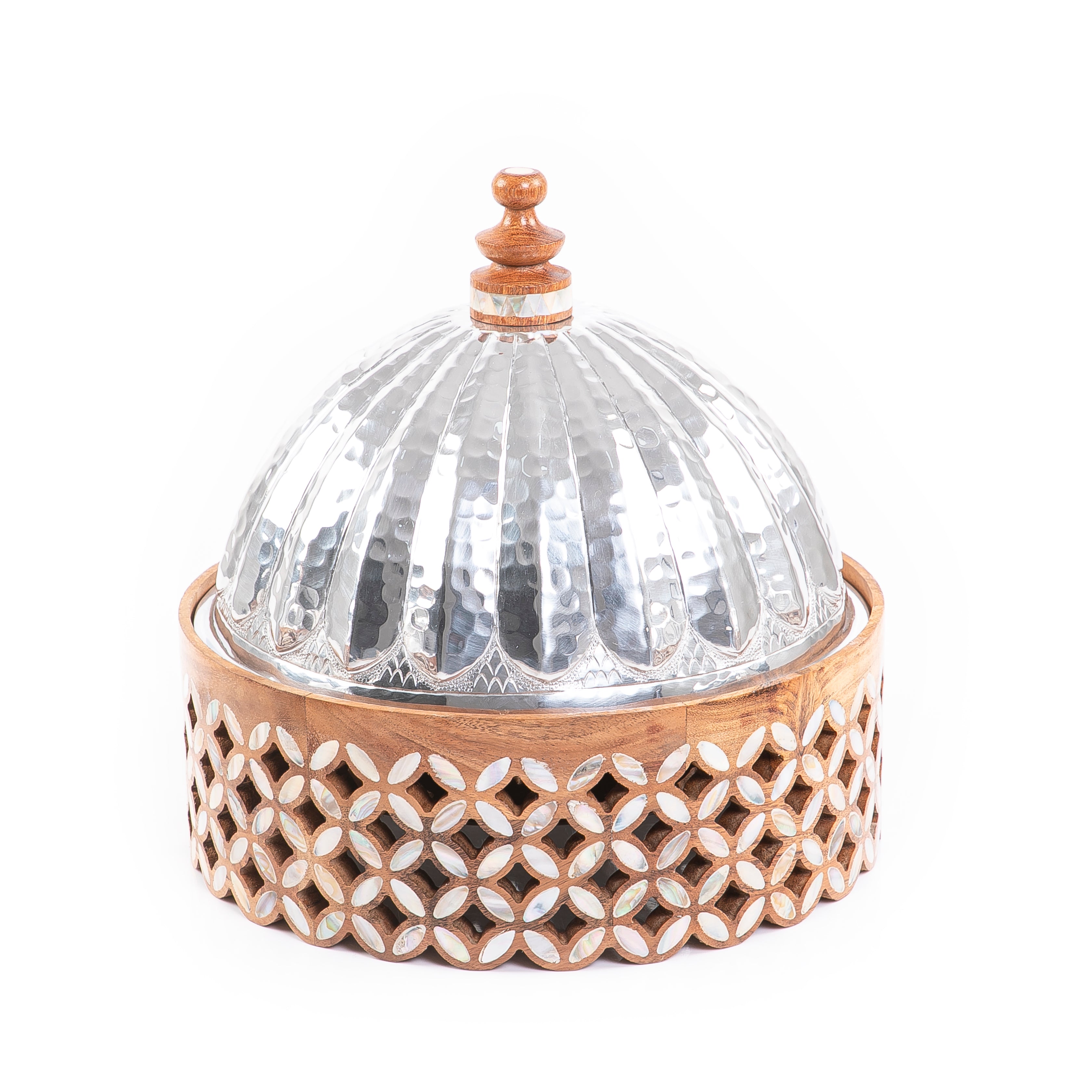 حافظ حرارة معدن قاعدة خشب