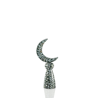 ستاند ديكور على شكل هلال حجم صغير - أخضر