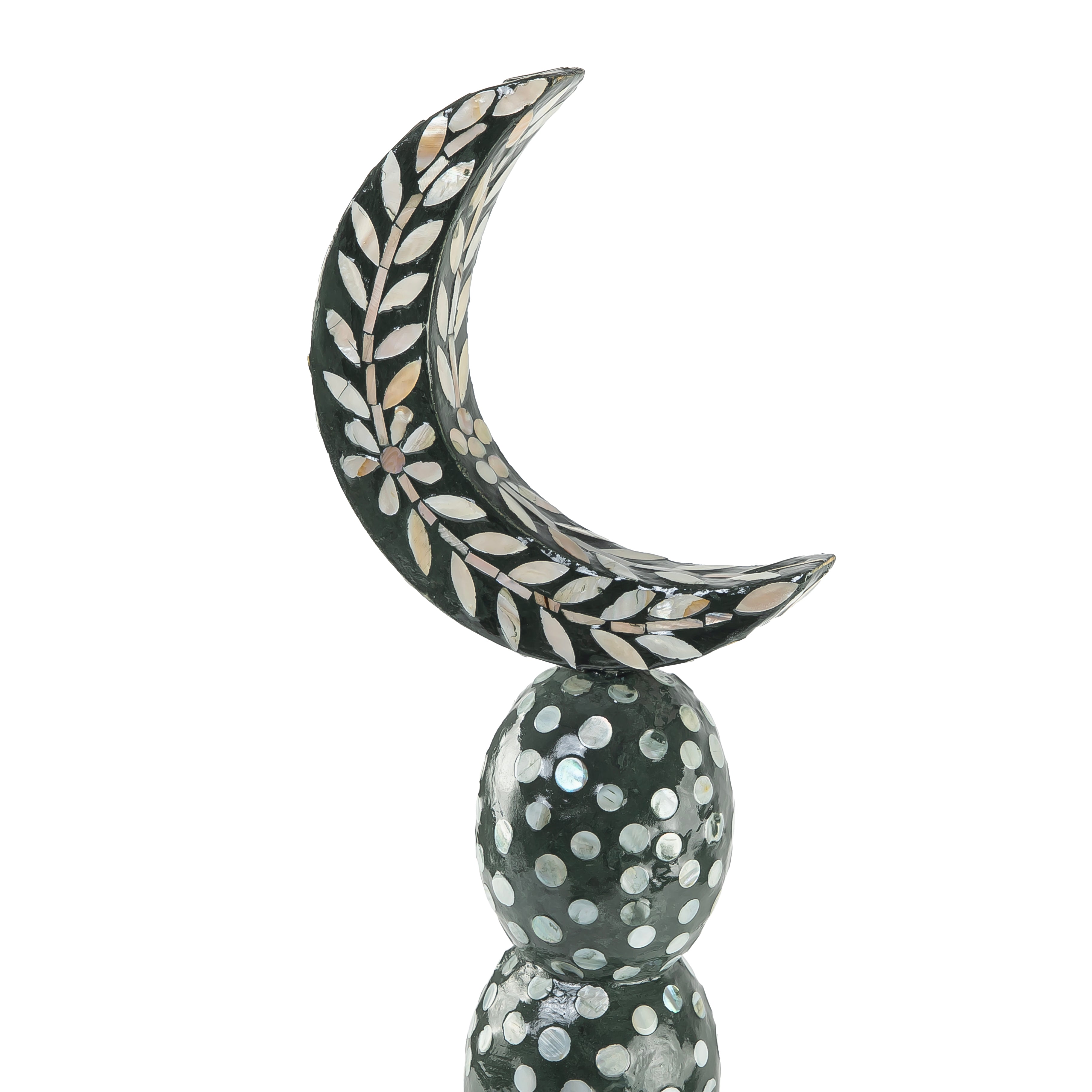 ستاند ديكور على شكل هلال حجم وسط - أخضر