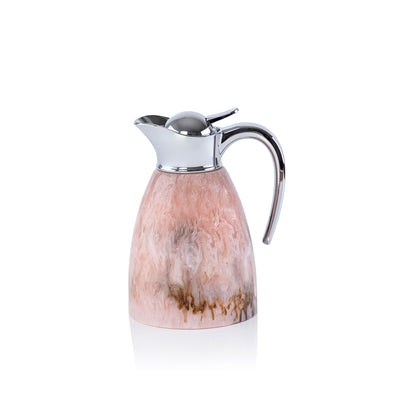 ترمس حافظ للحرارة من الراتينج سعة 1 لتر – وردي