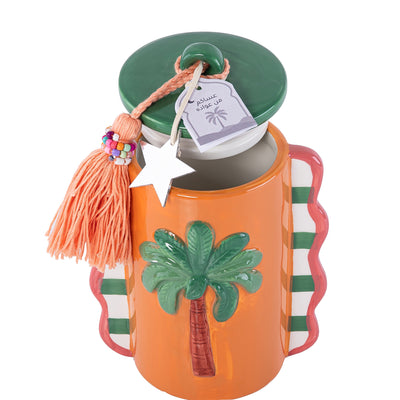 جار قريقعان سيراميك - برتقالي فاتح