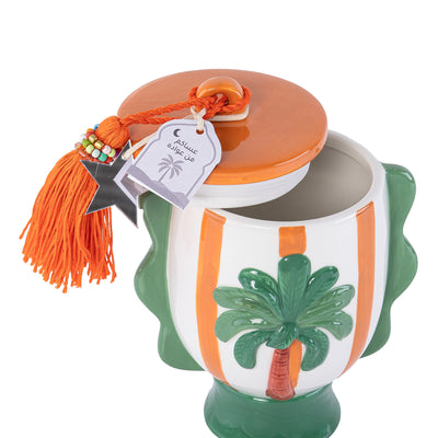 جار قريقعان سيراميك -برتقالي فاتح