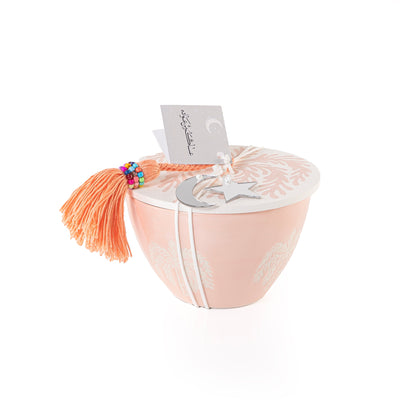 قرقيعان مع غطاء - وردي