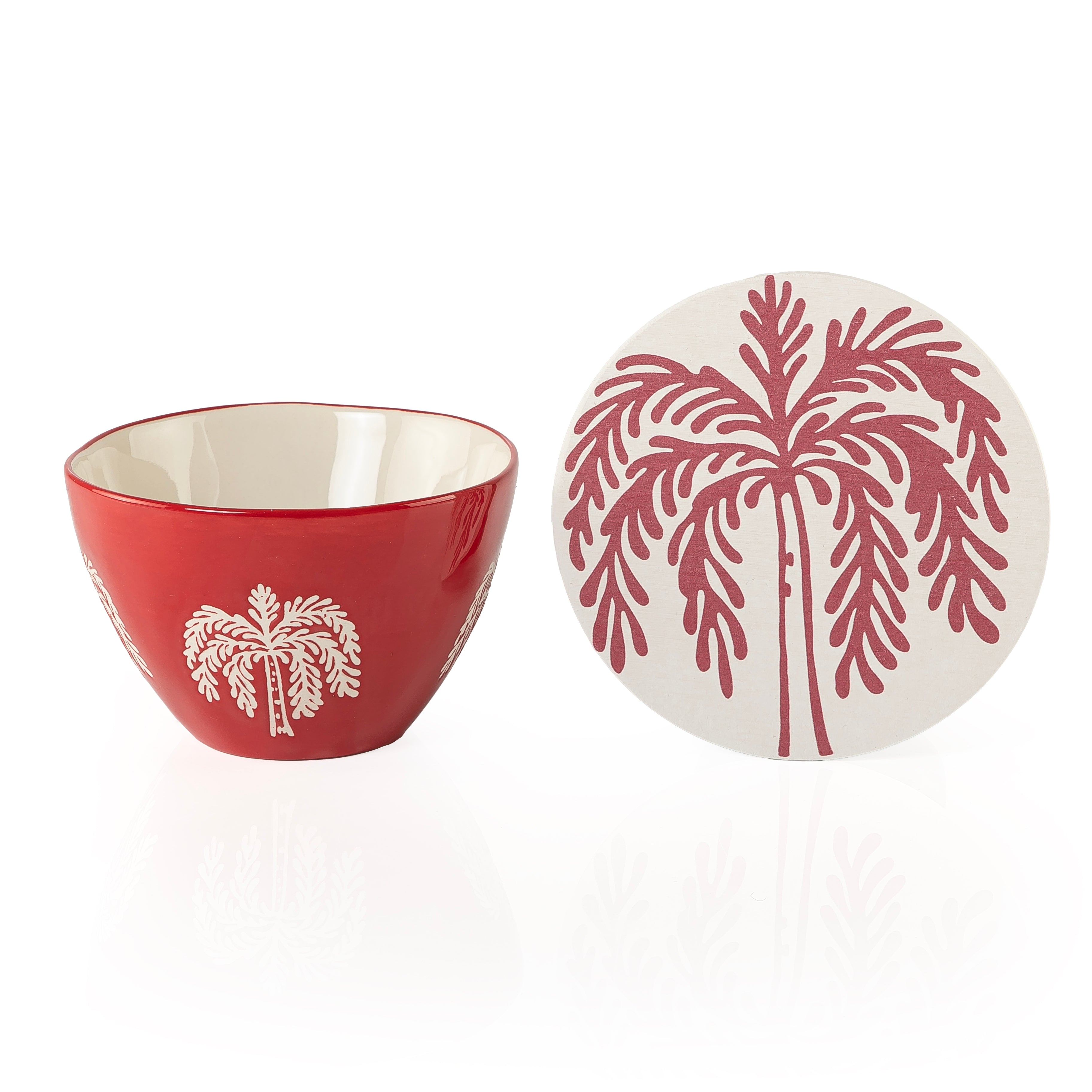 قرقيعان مع غطاء - عنابي