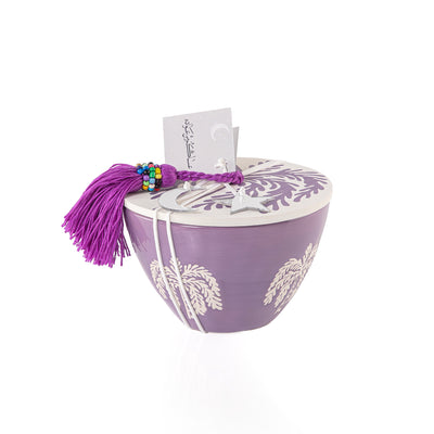 قرقيعان مع غطاء - بنفسجي