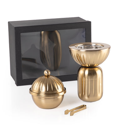 Set of 3 (mabkhar + bakhor box + tong) with gift box