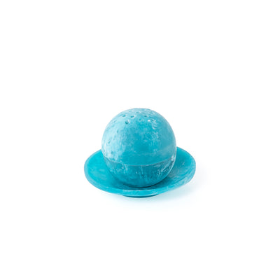 Round resin mabkhar set with cover & tray - sky blue