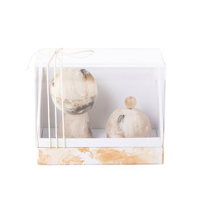 طقم مبخر من الريزن مع بوكس هدايا اكريليك