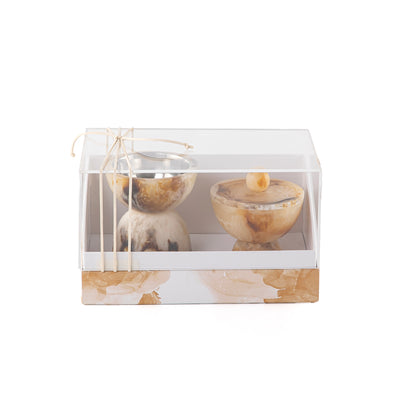 طقم مبخر من الريزن مع بوكس هدايا اكريليك