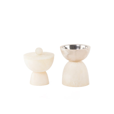 Resin mabkhar with bakhoor box - white