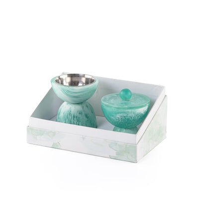 طقم مبخر من الريزن مع بوكس هدايا اكريليك