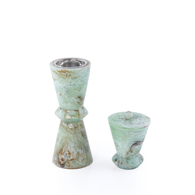 Elegant Resin Mabkhar Set of 2 pcs - Green