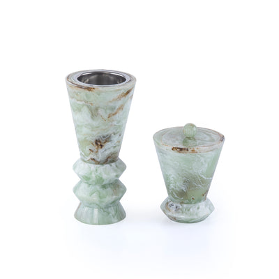 Elegant Resin Mabkhar Set of 2 pcs - Green