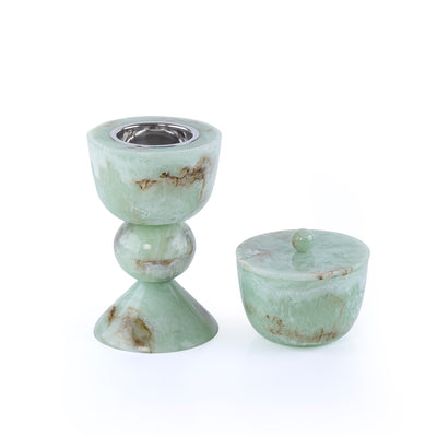 Elegant Resin Mabkhar Set of 2 pcs - Green