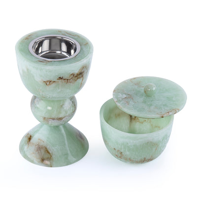 Elegant Resin Mabkhar Set of 2 pcs - Green