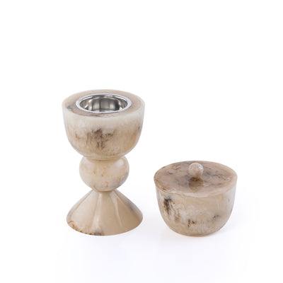 Elegant Resin Mabkhar Set of 2 pcs - Beige
