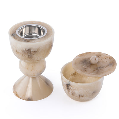 Elegant Resin Mabkhar Set of 2 pcs - Beige