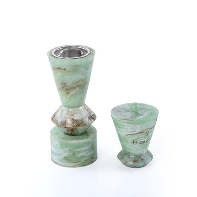 Elegant Resin Mabkhar Set of 2 pcs - Green