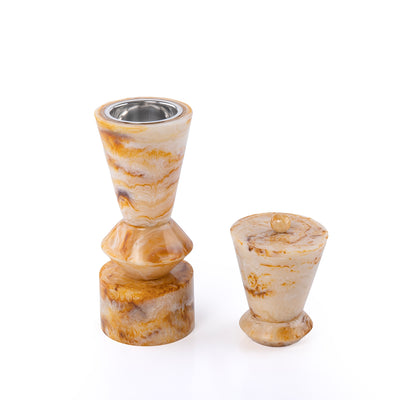 Elegant Resin Mabkhar Set of 2 pcs - Amber