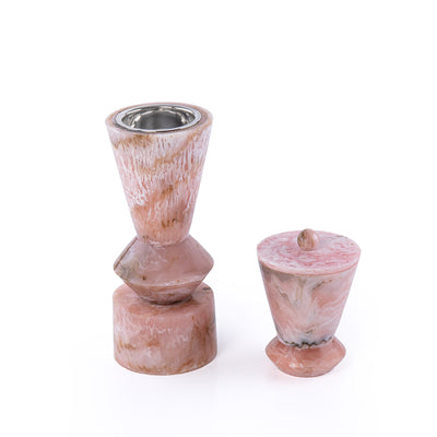 Elegant Resin Mabkhar Set of 2 pcs - Pink