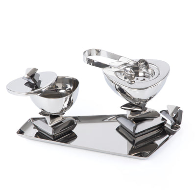 Luxury Metal Mabkhar Set of 4 pcs with Gift Box - Silver