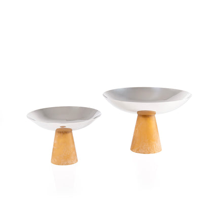 طقم من 2 ستاند أنيق من الراتنج مع بوكس هدايا