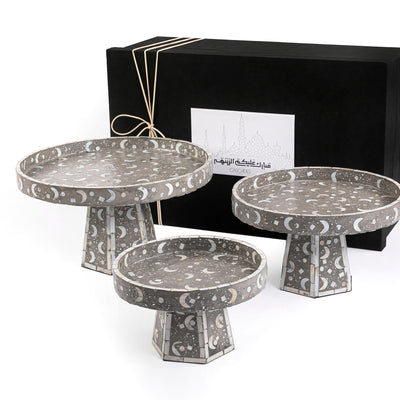 Set Of 3 Mop Stands With Ramadan Box