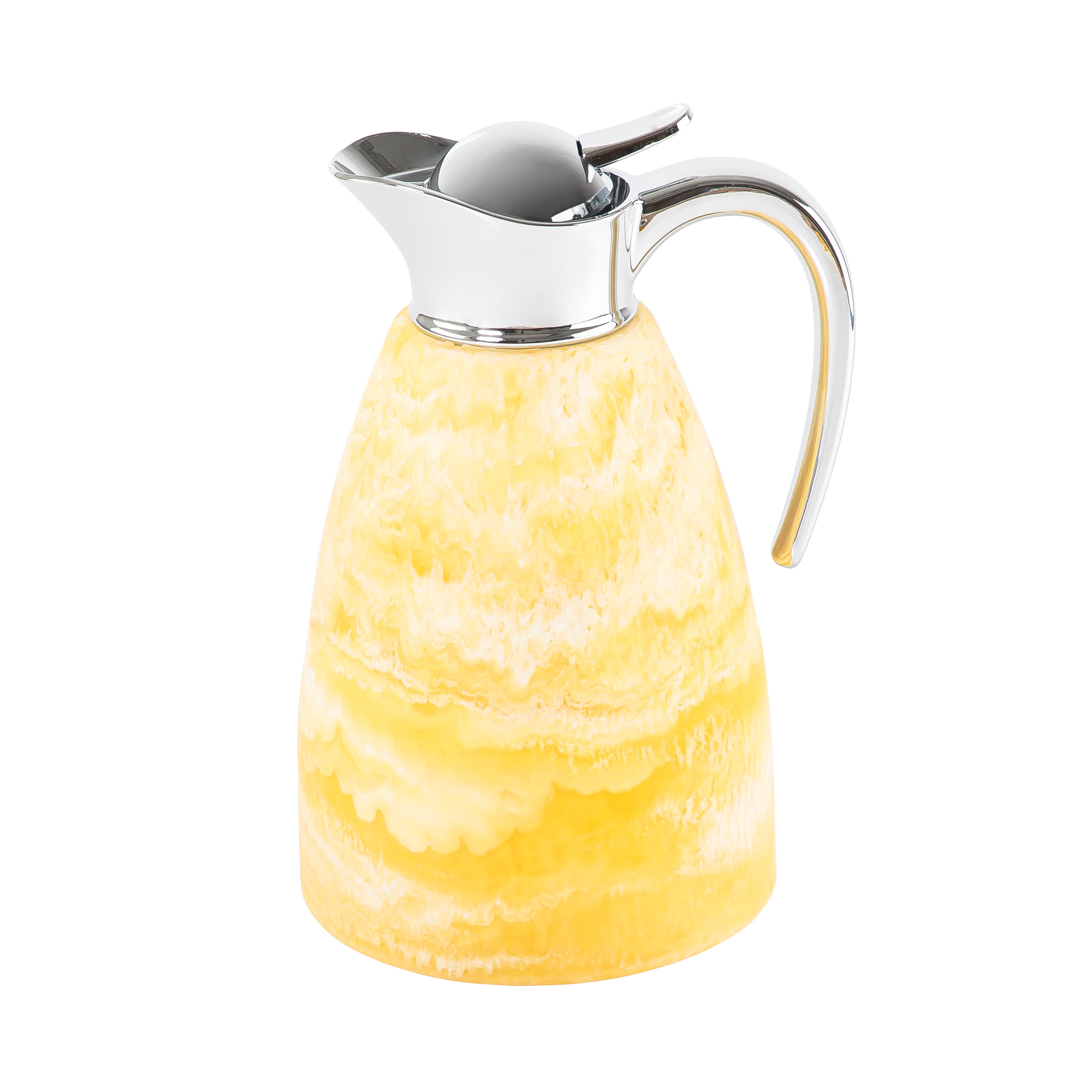 Durable 1.5L resin thermos - lemon yellow