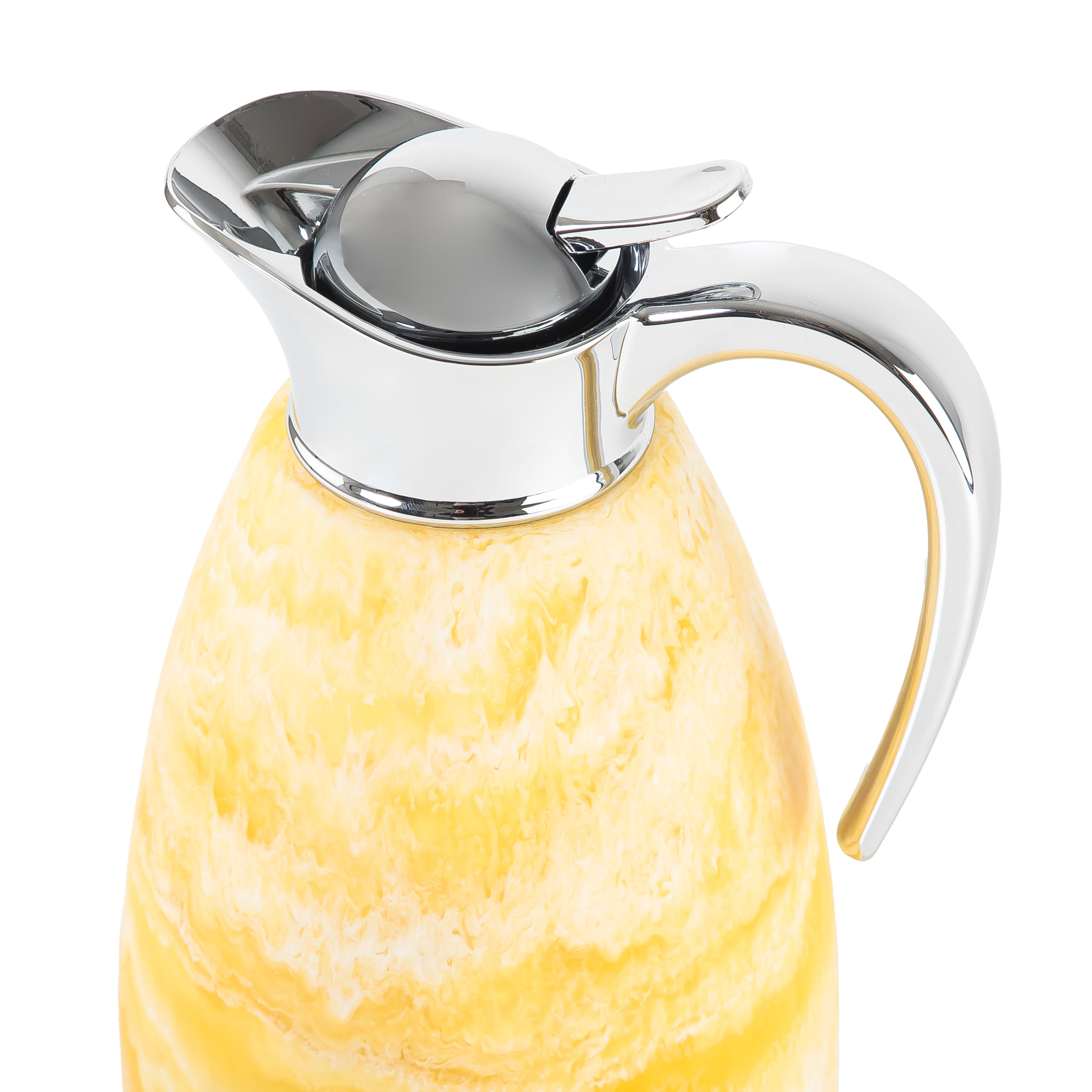 Durable 1.5L resin thermos - lemon yellow