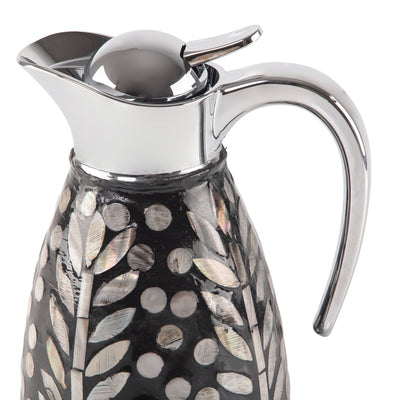 1.0L Mother of pearl thermos - black