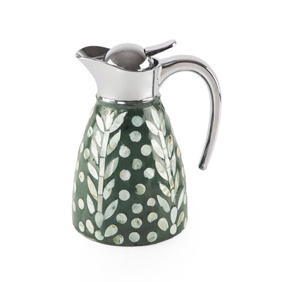 1.0L Mother of pearl thermos - green