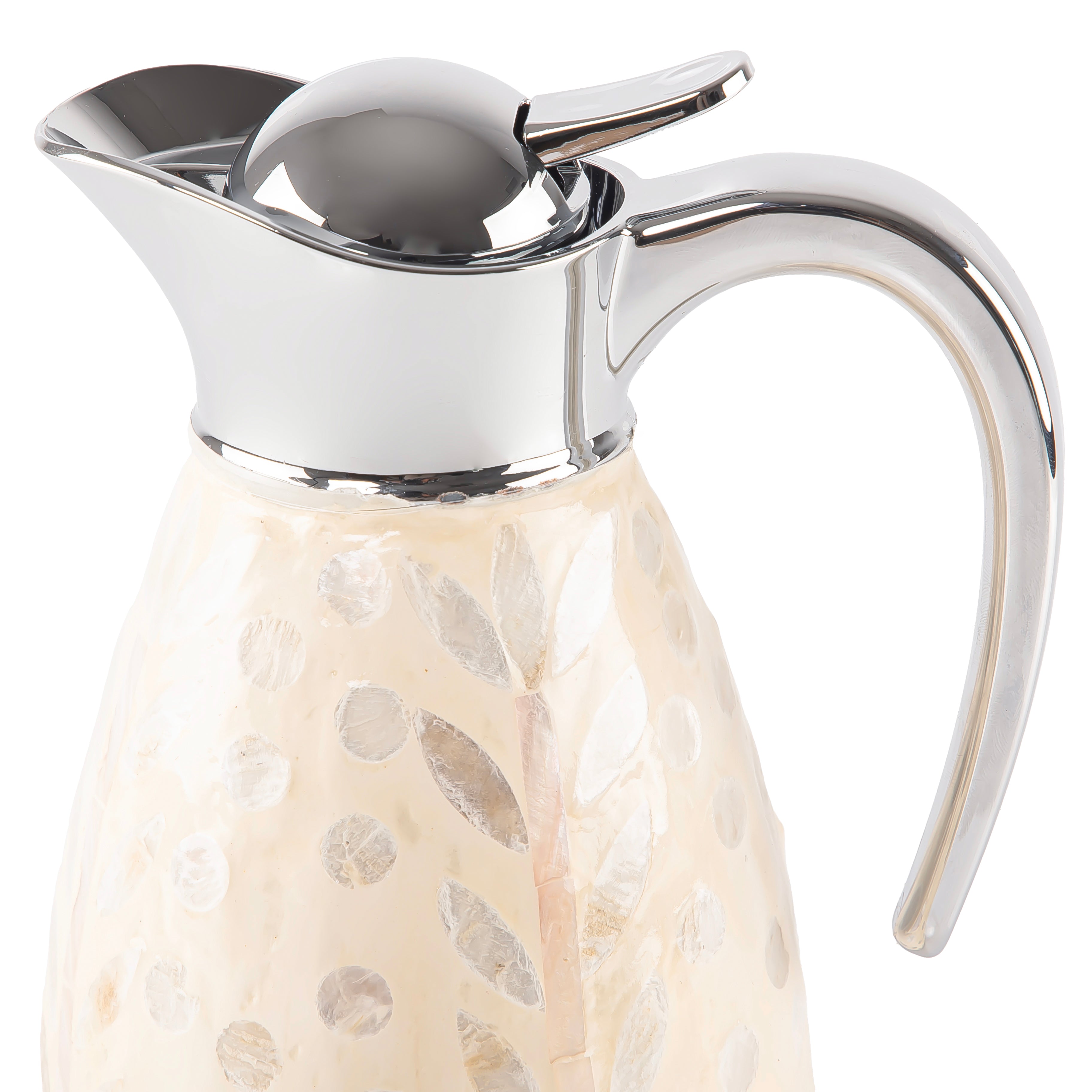 1.0L Mother of pearl thermos - beige