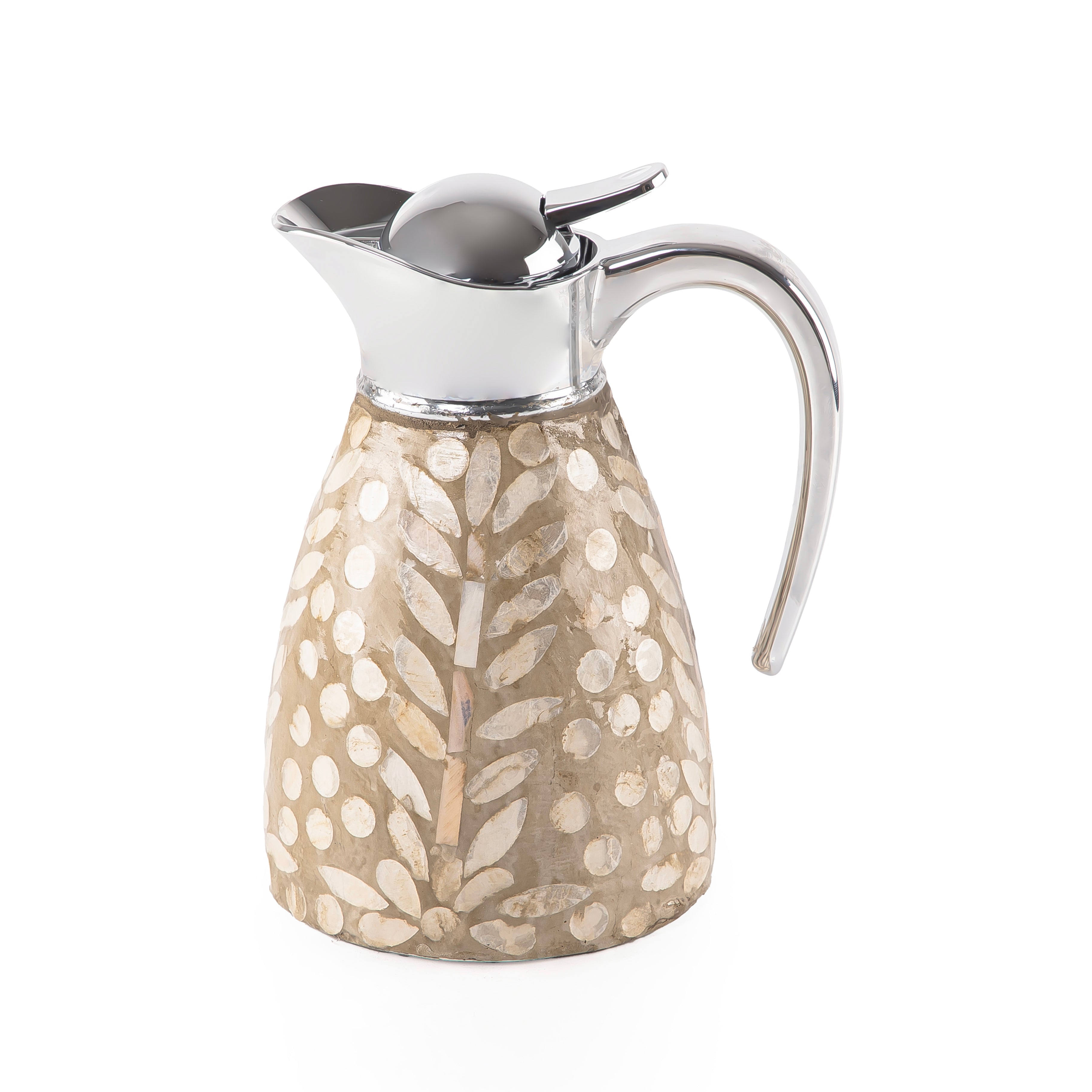 1.0L Mother of pearl thermos - cream