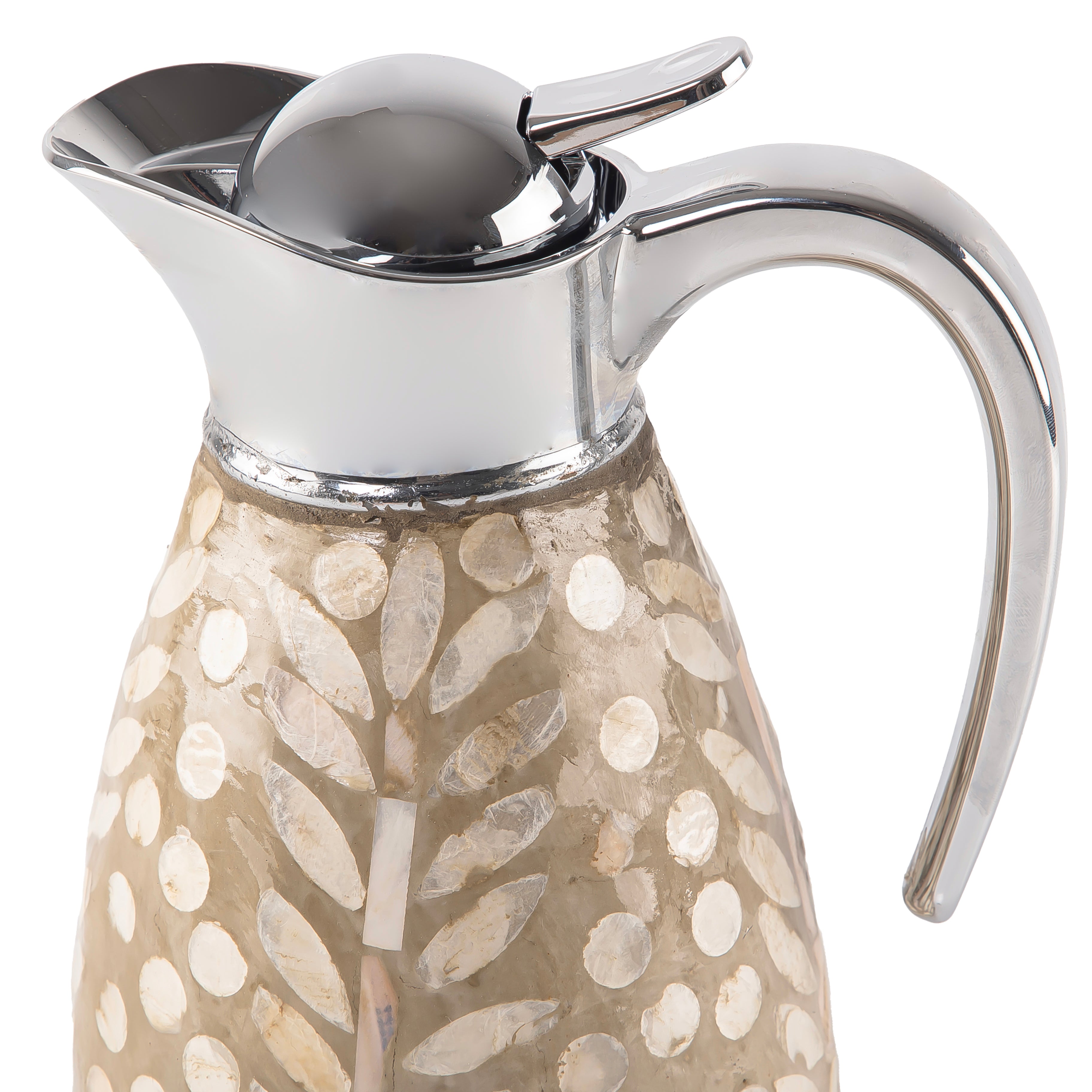 1.0L Mother of pearl thermos - cream