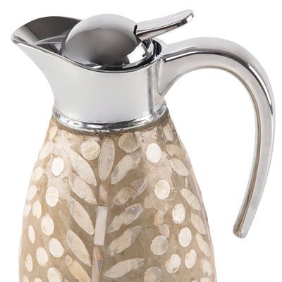 1.0L Mother of pearl thermos - cream