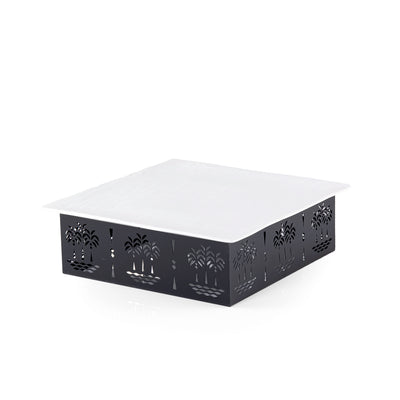 طبق سيراميك مستطيل حجم وسط - أسود