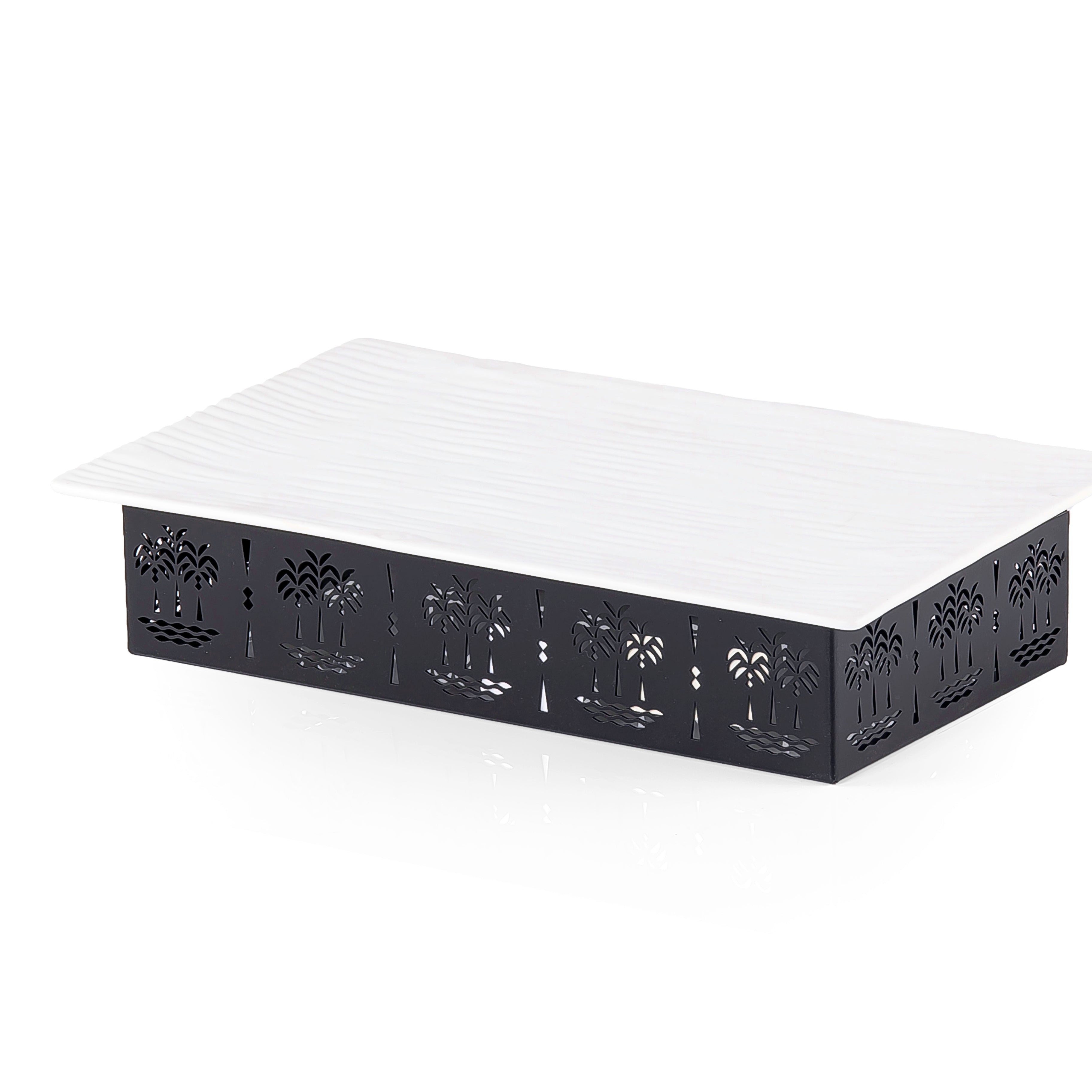 Black Rectangular Ceramic plate - Small